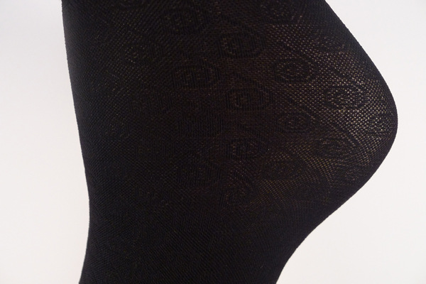 女士短袜批发 品牌提花高档黑色短丝袜批发 出口厂家正品