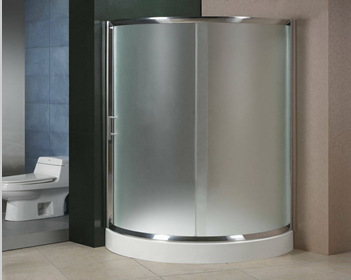 磨砂玻璃淋浴房/磨砂图案玻璃淋.