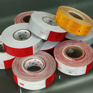 3m反光条 车身贴 红白条 车身反光标识 通明781 艾利车贴