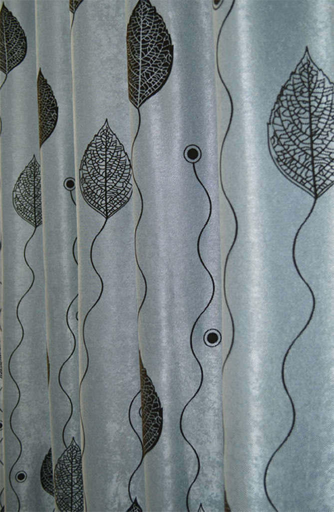 植绒窗帘窗帘批发斜纹静电植绒窗帘遮光布窗帘