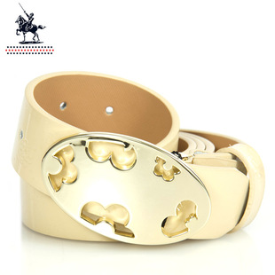 皮带批发 保罗骑士正品 女士腰带 真皮针扣皮带qf1300500-2a