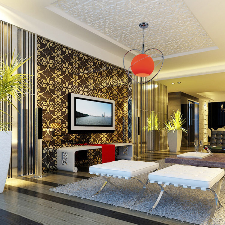 供应厂家生产吊灯创意心形吊灯 6067个性时尚卧室吊灯 阳台门庭灯具