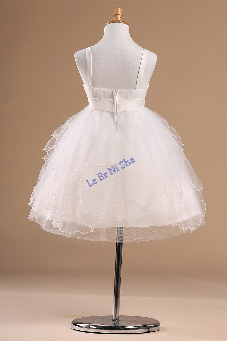 2014新款 儿童表演服/极度蓬蓬天鹅裙精致手工花8823款厂家直销