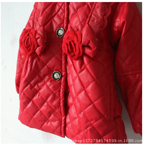 童装批发2012年秋季新款女童连帽长袖棉外套 101802