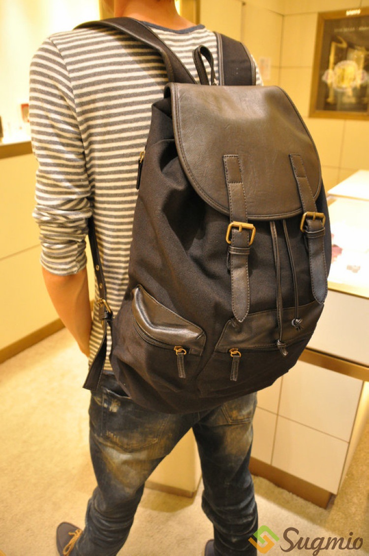 双肩包男士背包双肩电脑包 高中学生书包男包 韩版潮女旅行包