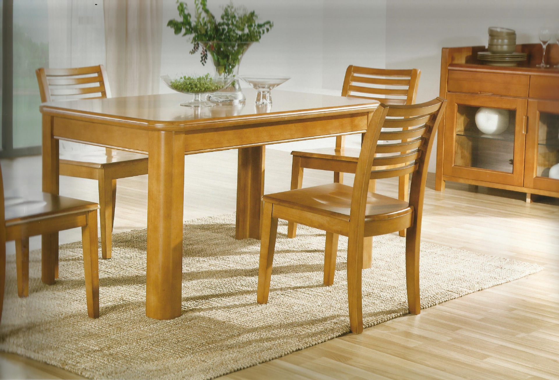 长期供应 1桌6椅 橡木餐台 高档两用折叠餐桌 z311