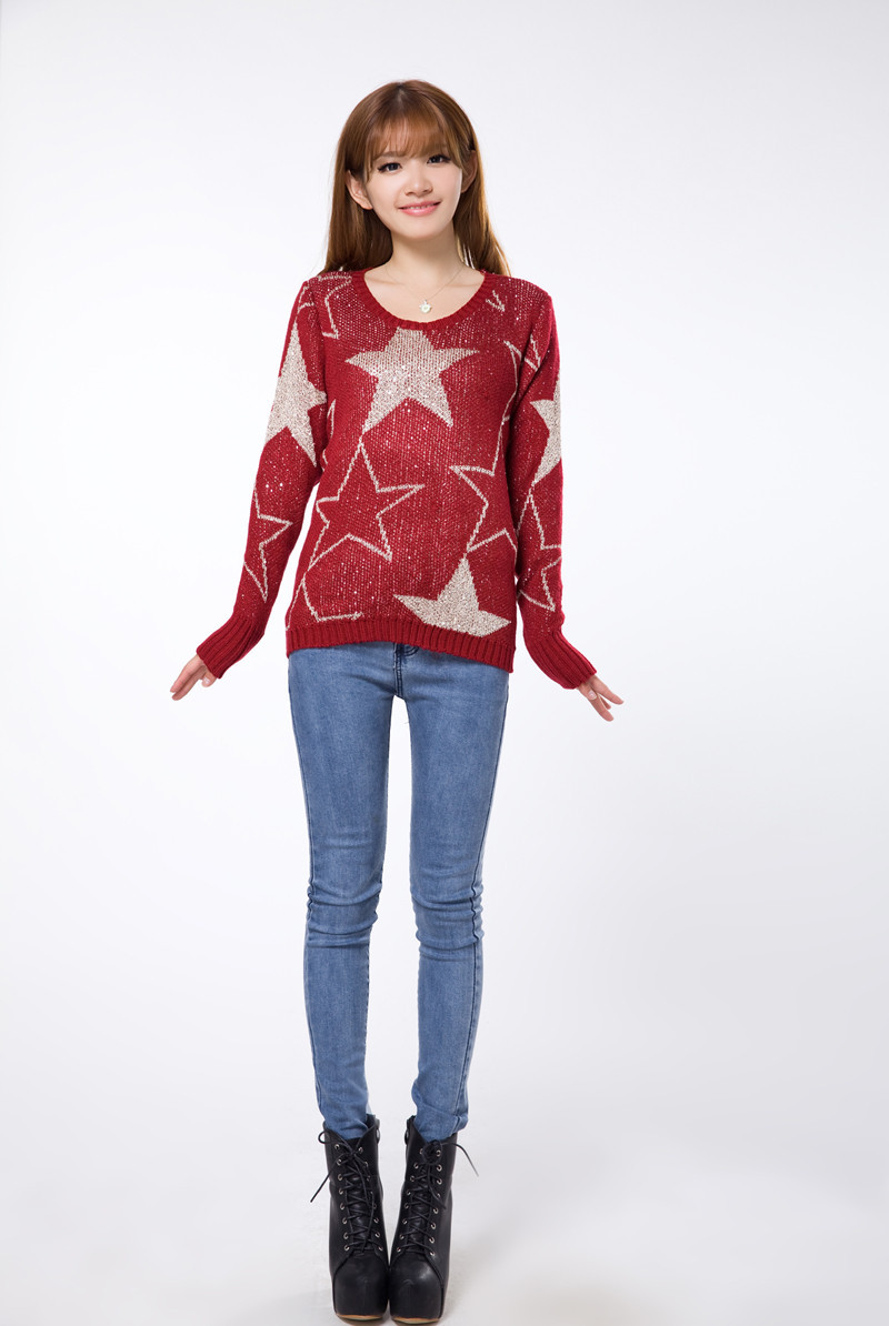 精品女装毛衣 线衣 女士针织衫 女人秋冬款