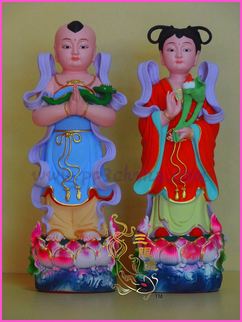 金童玉女 周仓关平厂家直销佛具产品 神像佛像 可加工定制