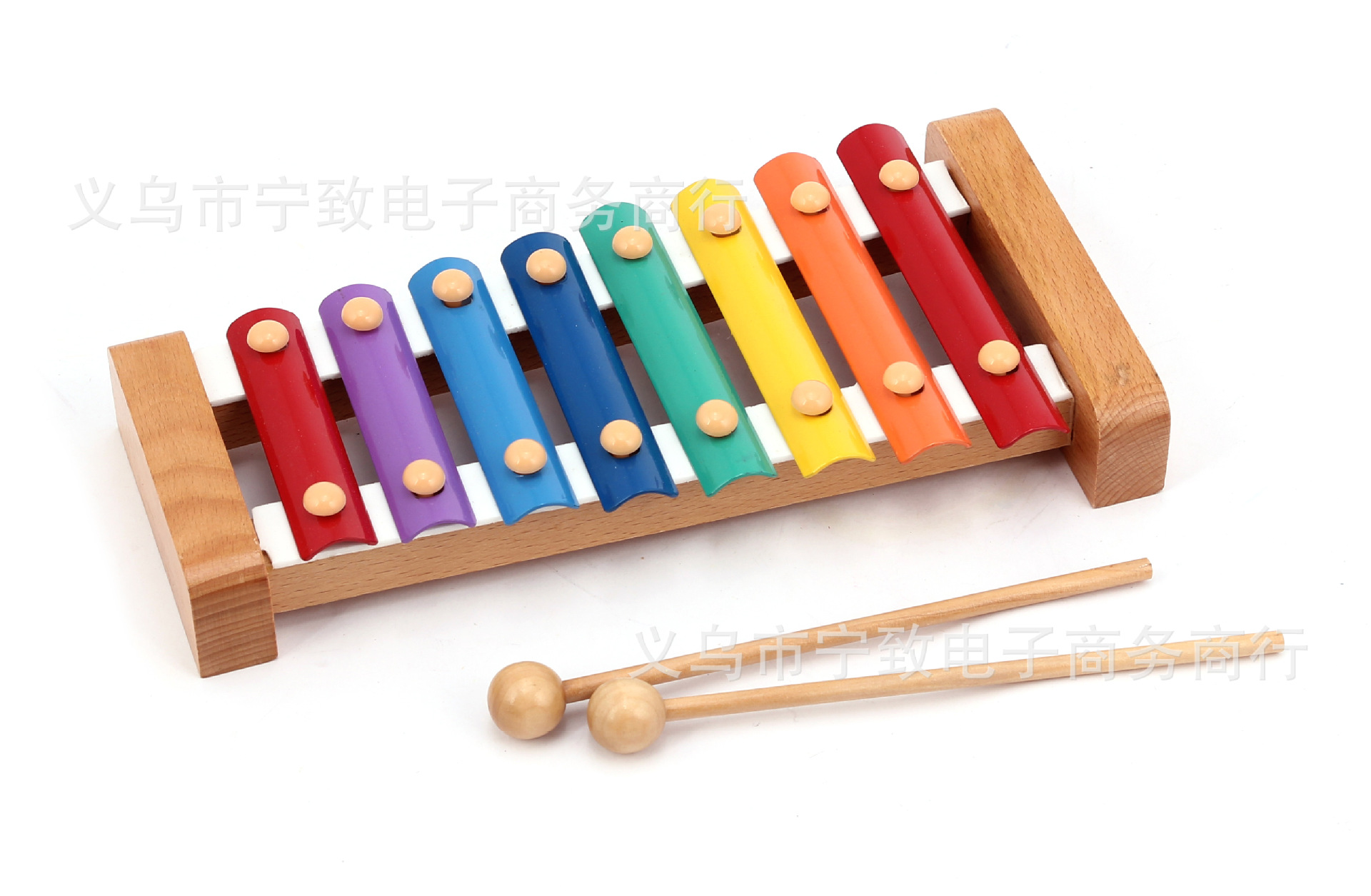 贝乐儿童打琴音乐玩具八音琴铝片木质卡通图案儿童敲琴玩具
