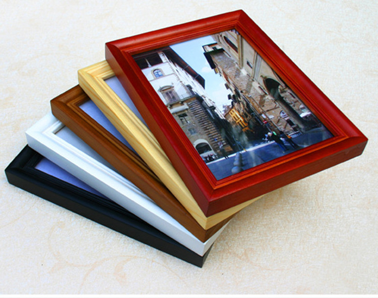 厂家供货欧式5寸实木相框 凹槽 量大更优惠 可组相框墙 创意照片