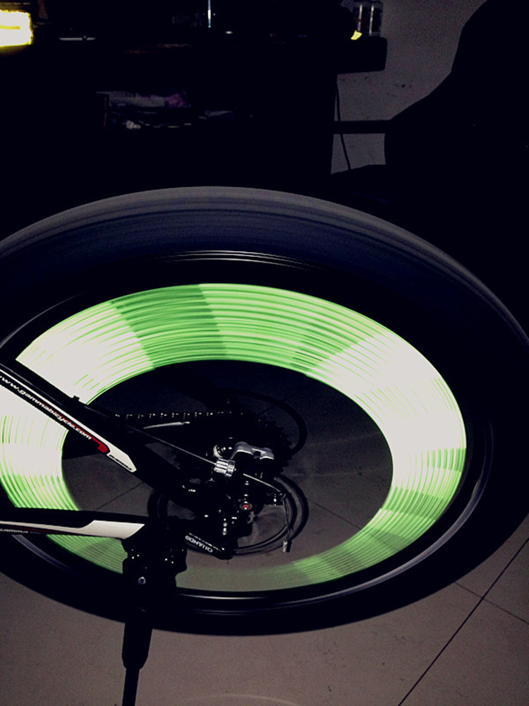 七彩多色自行车配件反光棒条装备辐条死飞反光条车条反光棒图片_8