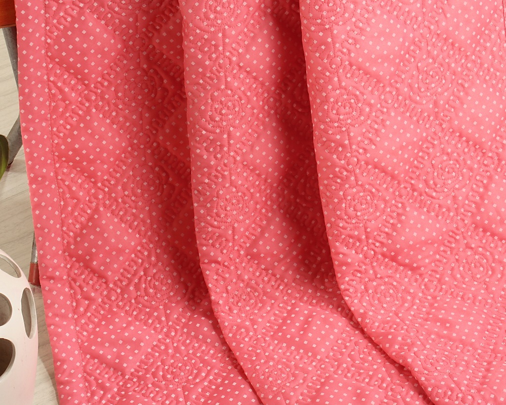 2013新品厂家直销绗绣夏凉被粉红 冰丝绒夏被