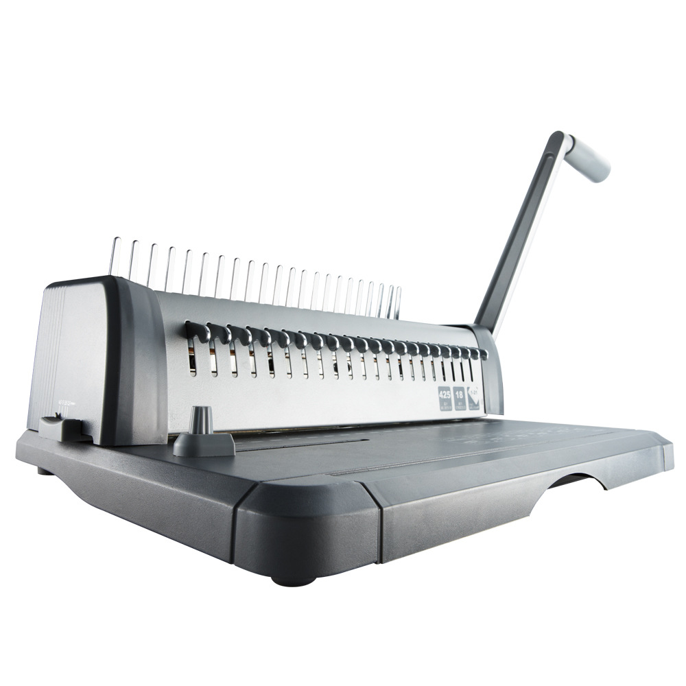 deli得力3872 梳式胶圈装订机 得力装订机 一次打孔15张 全国联保