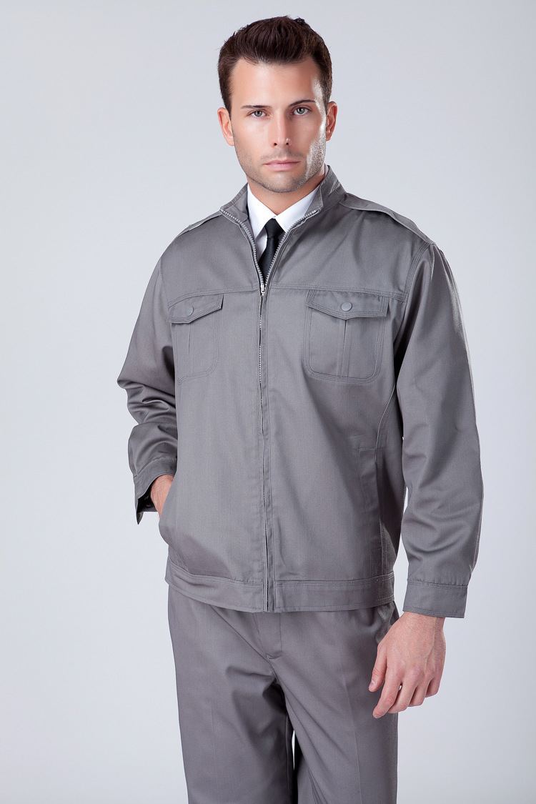 江苏苏州长袖机修服套装男劳保服工厂工服可印字绣花工地服工作服