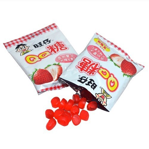 优质供应 草莓味70g旺仔qq糖