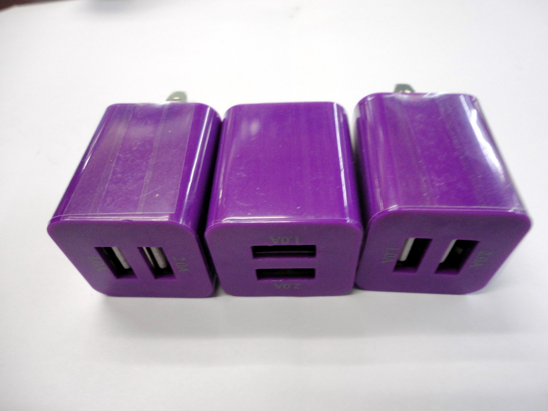 十年老厂直销 可用于ipod nano7紫色足1安双usb充电器 小巧耐用