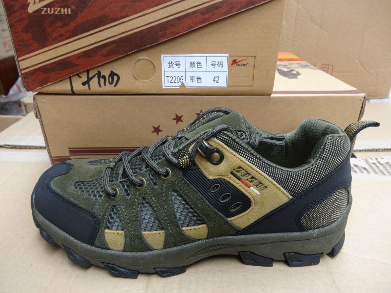 批发库存鞋 正品新款 足质 男户外网跑鞋批发t2205三色12双装