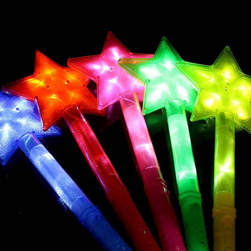 棒七彩发光棒闪光棒助威道具 演唱会晚会助威道具 水晶玫瑰花闪光棒