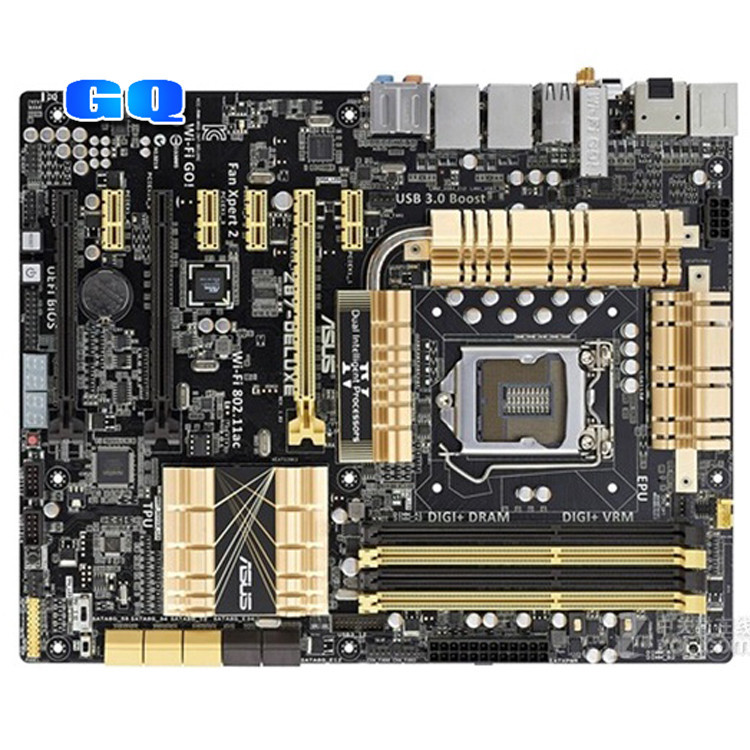 asus/华硕z87-deluxe 杜蕾斯豪华金主板 全新