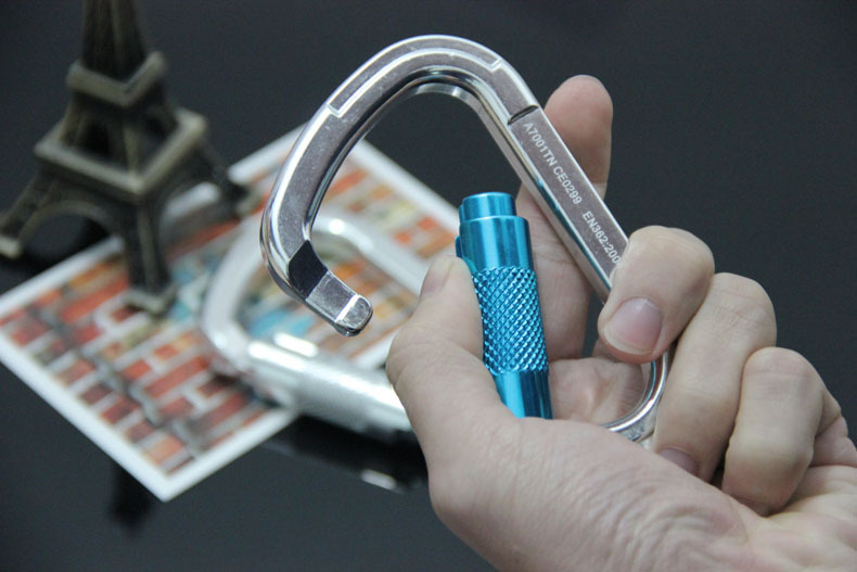 户外探险攀岩装备 登山攀岩主锁登山快扣 梨型自动锁 批发