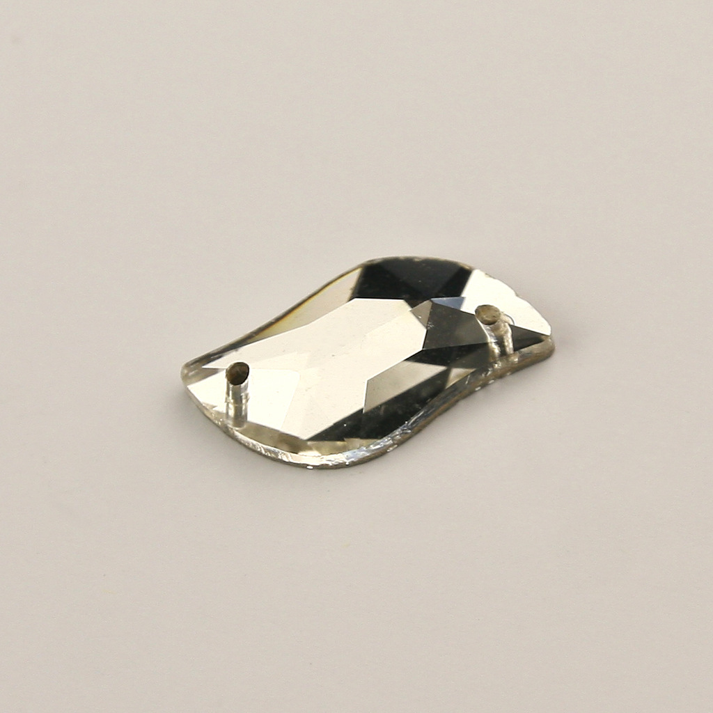 9*20mms型平底双孔手缝异形钻,服饰配件钻鞋饰平底钻500颗起批