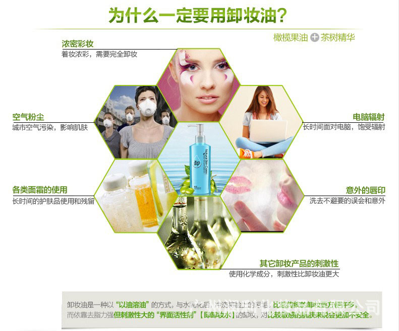 2013卸妆油oem/洁净面部_去黑头收缩毛孔抗皱卸妆油