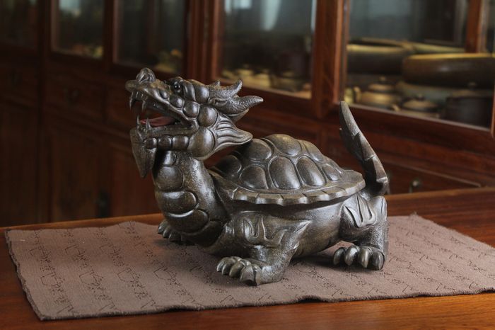 茶宠龟龙 霸气十足招财辟邪 家居新店必备雕塑摆件 全