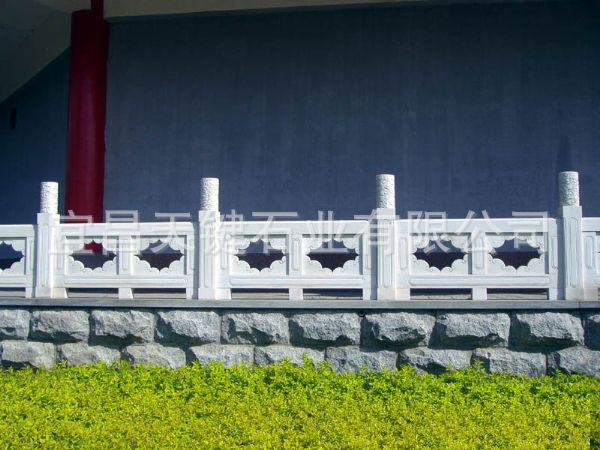 阳台石栏杆护栏,别墅栏杆护栏,汉白玉石栏杆