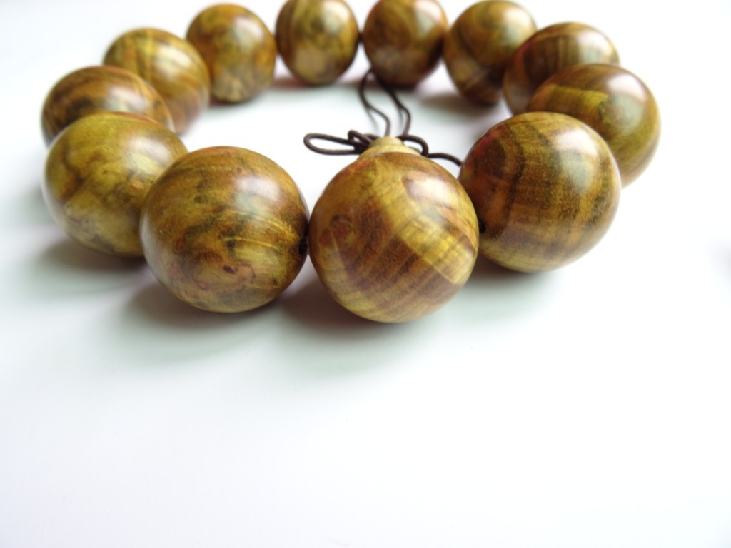 缅甸 金丝柚 佛珠 手串20mm*12颗