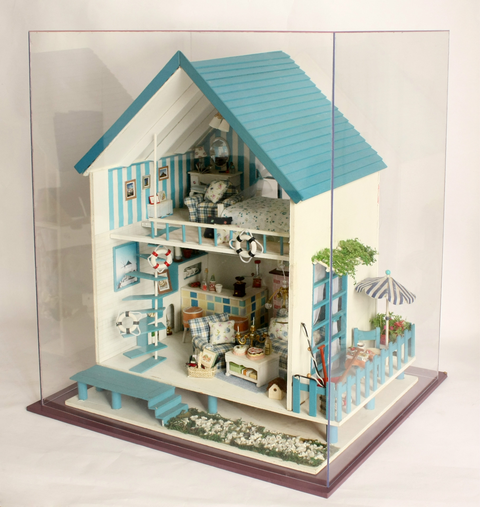 diy小屋拼装模型别墅玩具房子手工制作 爱琴海 爱丽丝专用防尘罩