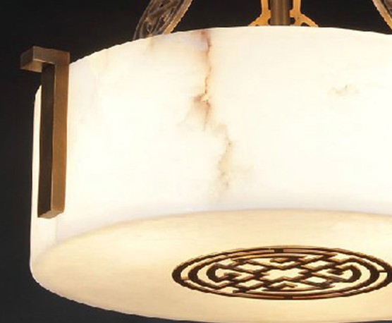 欧诺斯 高端云石灯 中式 客厅 餐厅 卧室 书房 吊灯