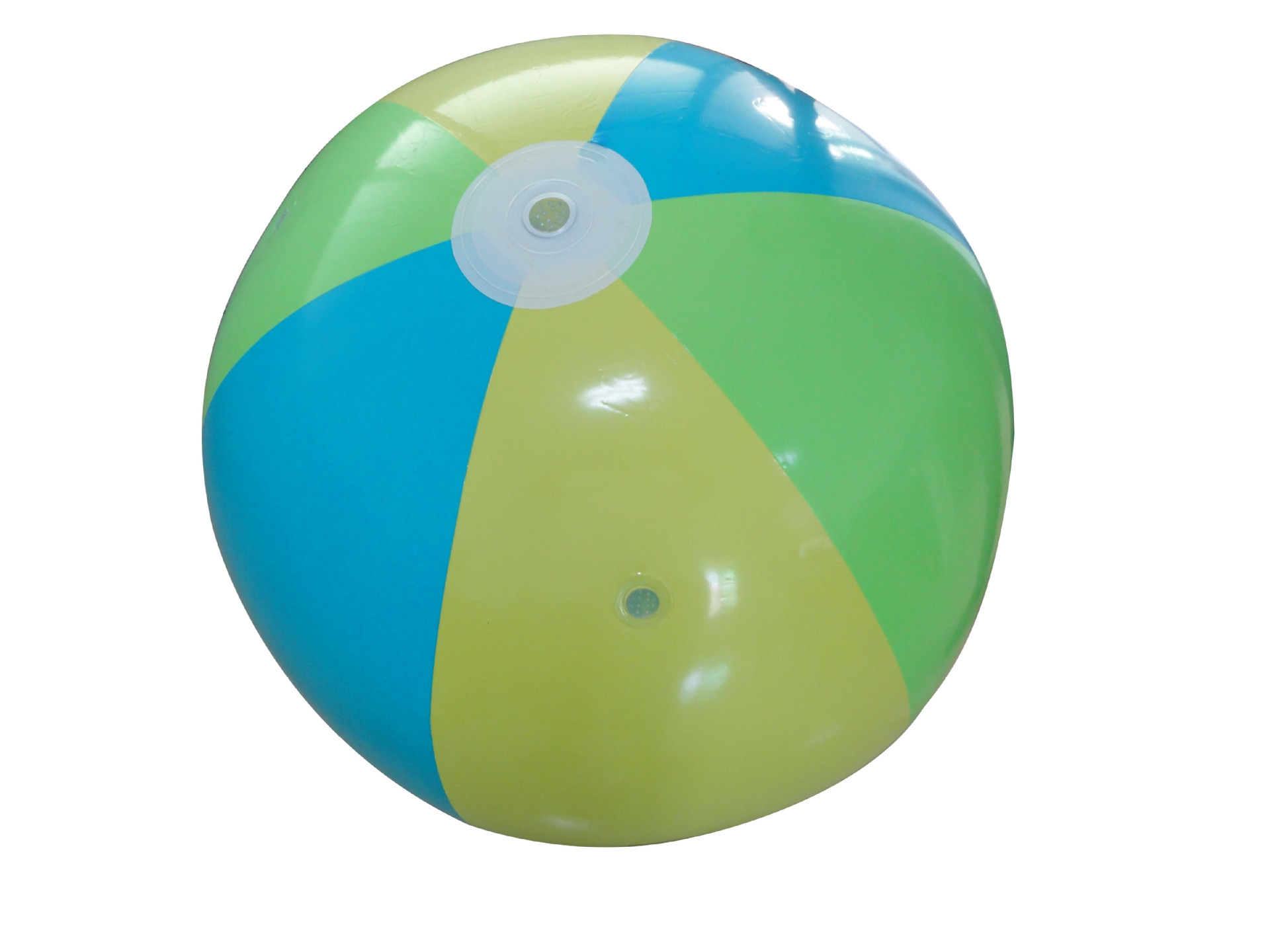 厂家批发订做充气pvc喷水球沙滩球水上用品充气玩具