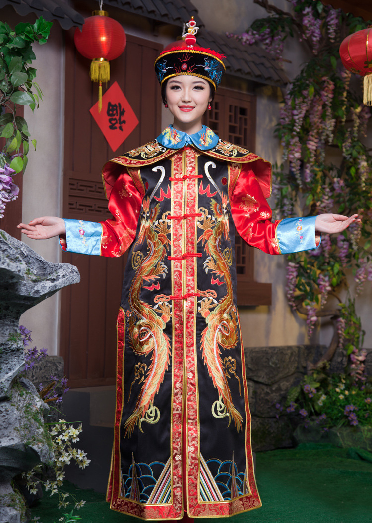 红颜心饰 清朝皇后服装 皇太后服装 古装 贵妃戏服 舞台演出服