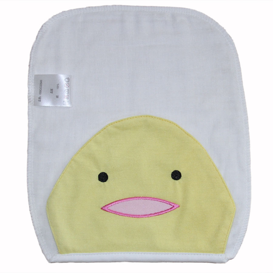 婴儿垫背巾 厂家直销中号22*31四层汗巾 高密纱布宝宝吸汗巾