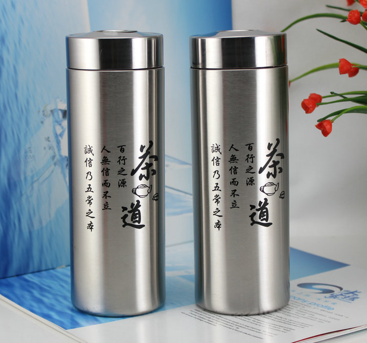 批发双层不锈钢杯 保温杯 水杯口杯 广告杯礼品杯子定做印字刻标