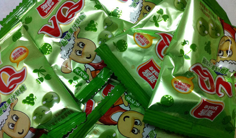 糖果批发 500g雅客vq趣味果汁软糖 每斤约50粒左右 20斤/箱