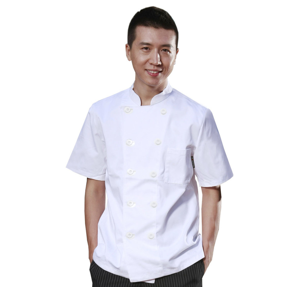 厨师服 酒店工作服夏装 厨师服短袖