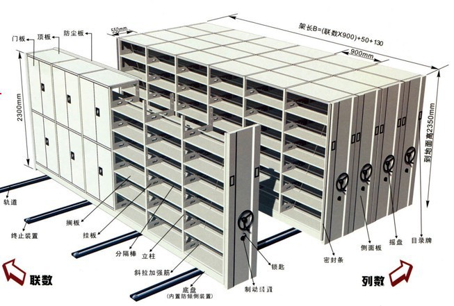 厂家直销 手摇密集架档案密集架 苏州批发 可上门测量