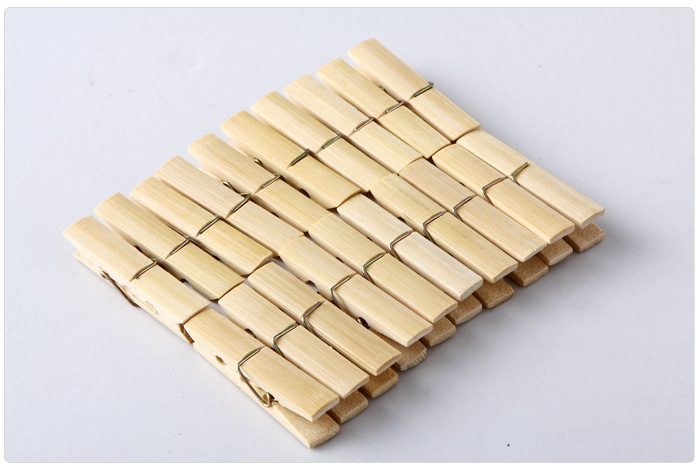 厂家直销供应竹夹子竹衣夹竹夹 衣架批发