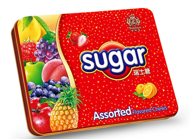 【年货】金港澳什锦纽结糖408g*12盒/箱