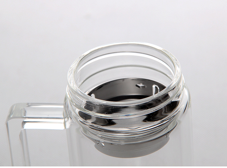 天旗正品直销 天旗双层玻璃杯 双层水晶杯茶杯恒泰水晶直杯办公杯图片