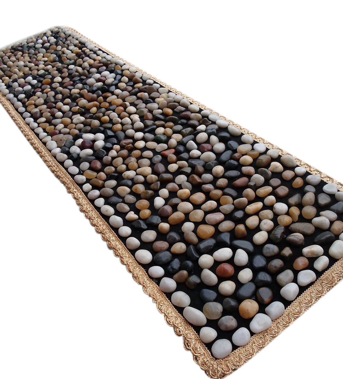 雨花石 鹅卵石按摩垫 石子路按摩垫