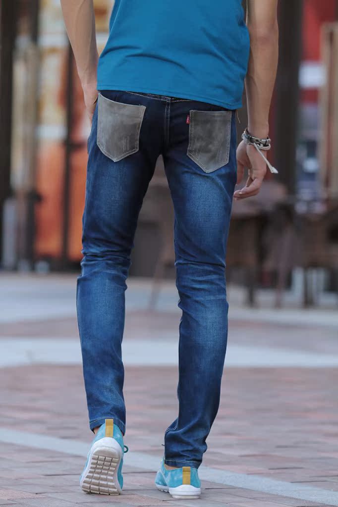 新款男装男士小脚高弹力牛仔裤男长裤铅笔裤男批发代理发货直销价