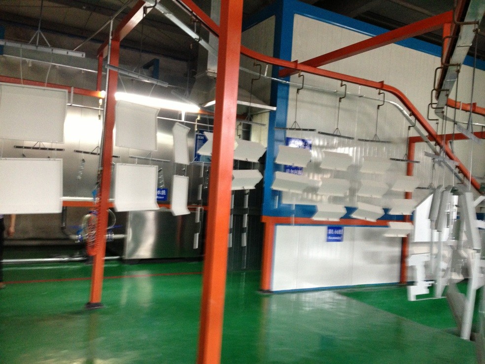 小框型喷粉加工