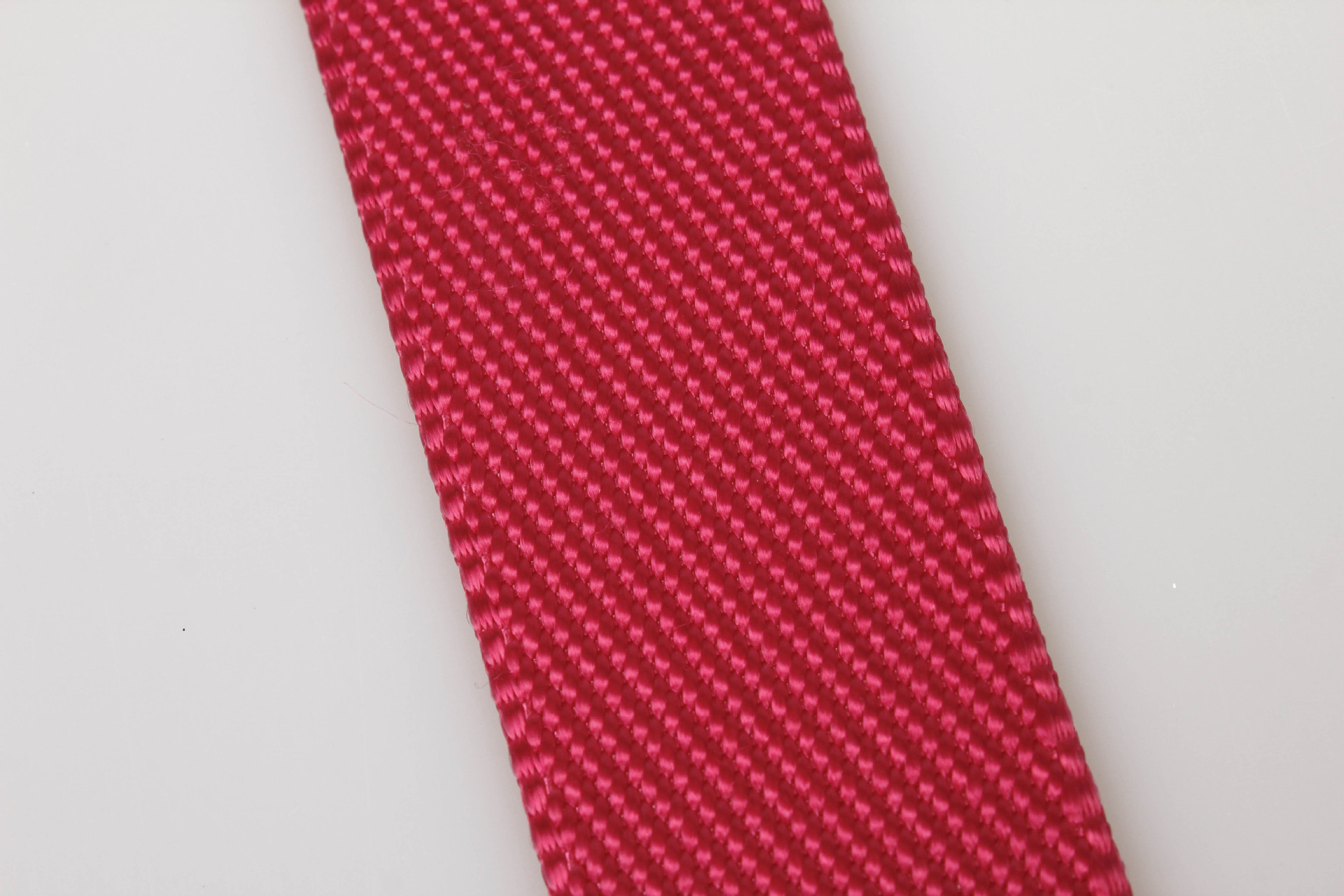 8cm 斜纹深玫红单色尼龙织带 全顺织带厂家直销定制加工