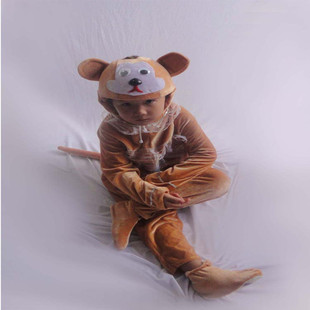 猴子舞蹈服装 儿童动物服装 幼儿舞台演出服装 十二生肖服装 猴子