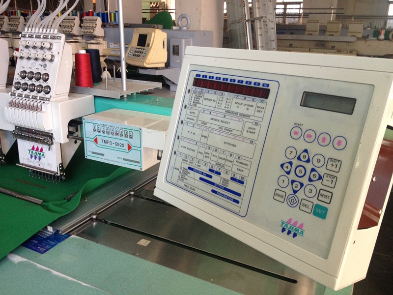 二手田岛绣花机 原装进口四头电脑绣花机