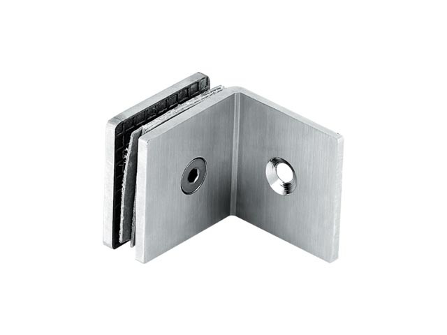 精铸不锈钢方形90度单边4厘厚拉丝固定夹