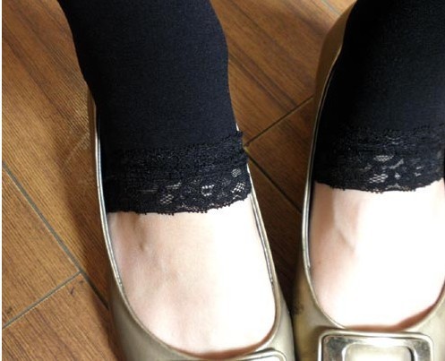 【日本料 120d蕾丝花边 天鹅绒脚踩连裤袜】价格,厂家,图片,袜子,天台