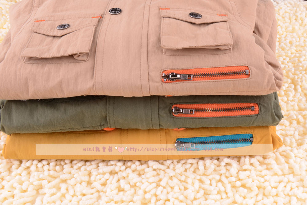 332603 2013秋装新款童装外贸原单男童工装风衣